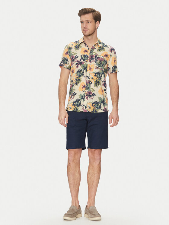 Blend Blend Koszula 20718224 Beżowy Slim Fit