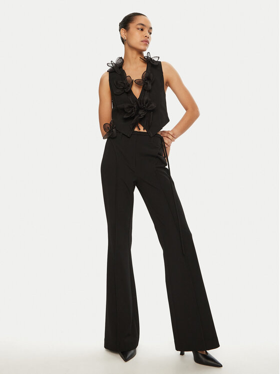 ROTATE ROTATE Stoffhose 113592 Schwarz Regular Fit