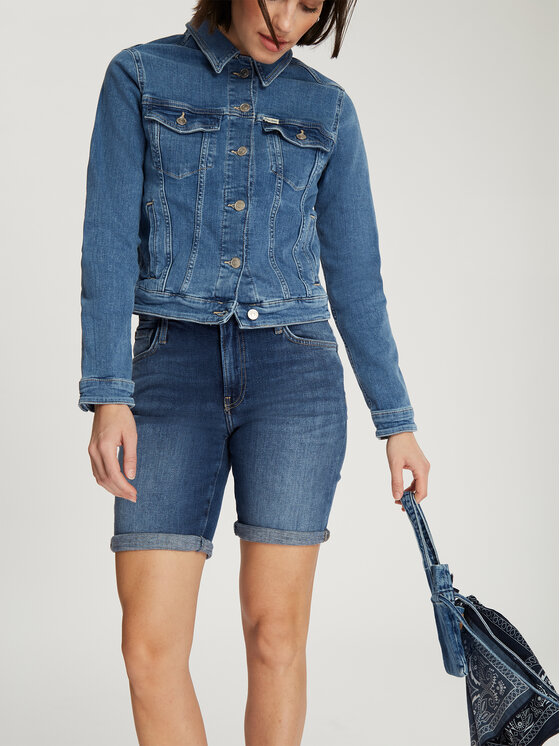 Cross Jeans Cross Jeans Szorty jeansowe A 619-010 Niebieski