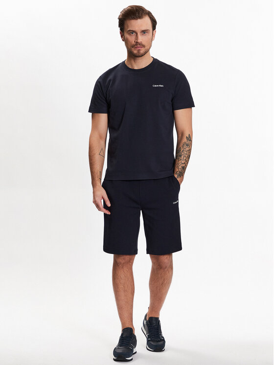 Calvin Klein Calvin Klein T-shirt Micro Logo K10K109894 Tamnoplava Regular Fit