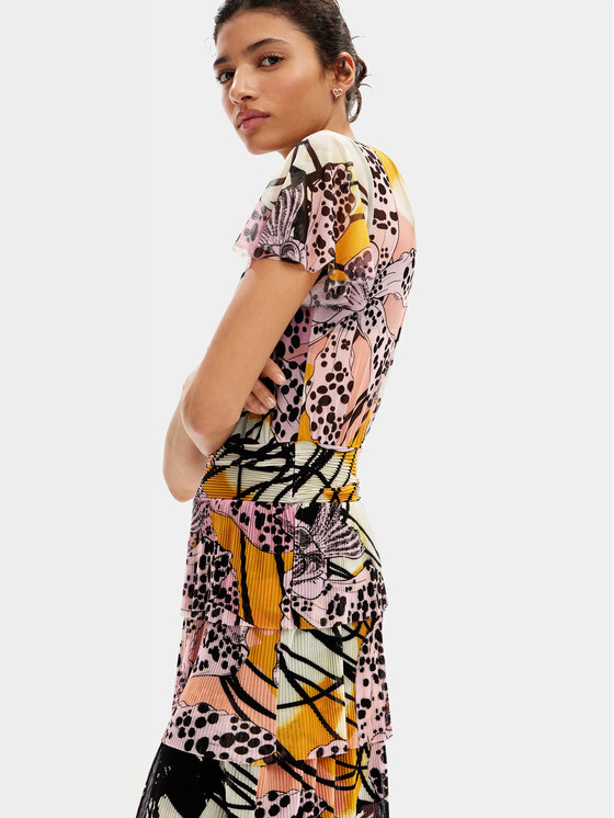 Desigual Desigual Sukienka letnia MONSIEUR CHRISTIAN LACROIX Cadiz 24SWVK52 Kolorowy Regular Fit