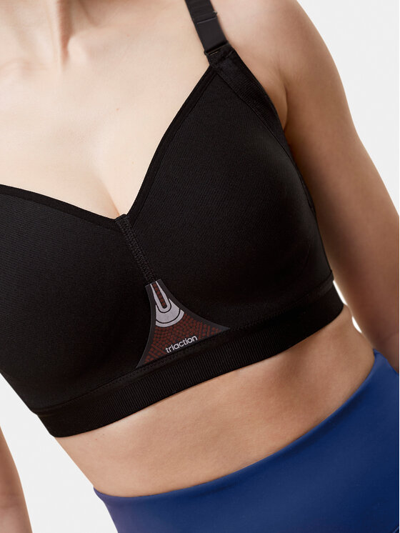 Triaction gravity lite sports bra, black, Triumph