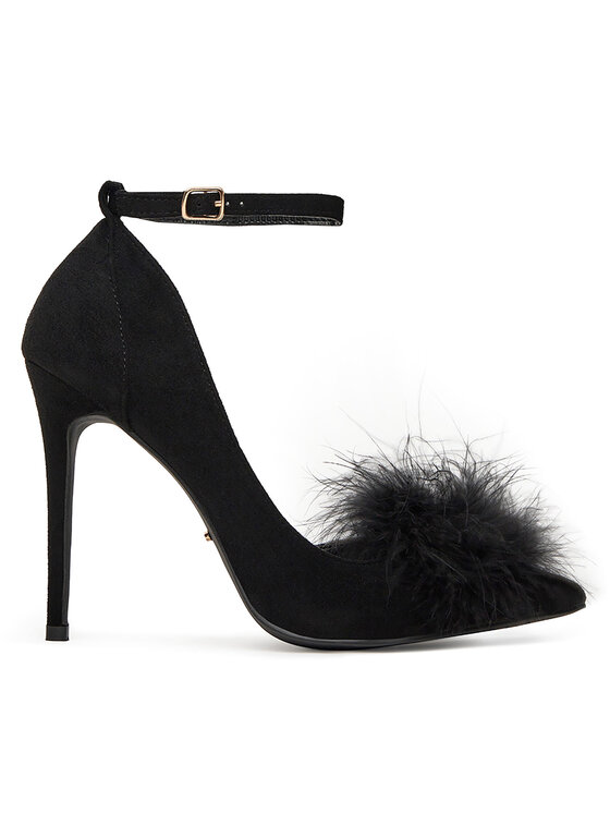 Pantofi cu toc subțire DeeZee Femei, Mărimea: 38, Negru, HT92831-126