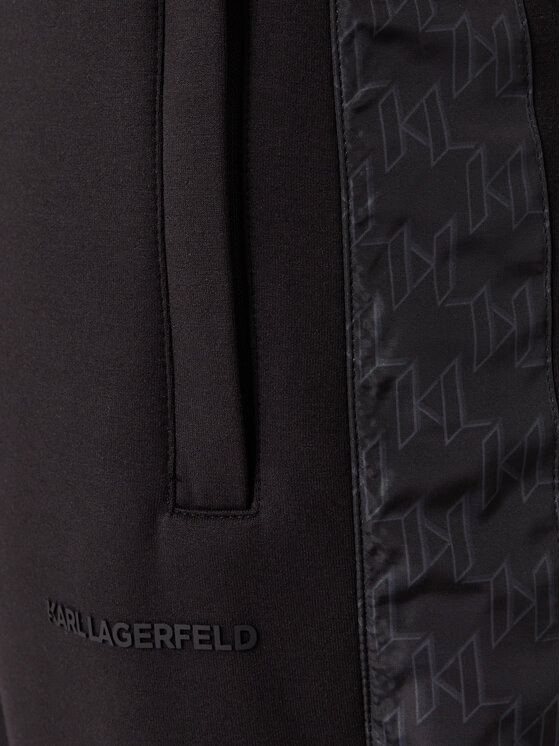KARL LAGERFELD KARL LAGERFELD Долнище анцуг 705001 561902 Черен Regular Fit