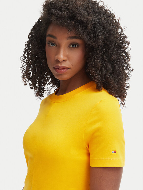 Tommy Hilfiger Tommy Hilfiger Kleid für den Alltag WW0WW50825 Orange Regular Fit