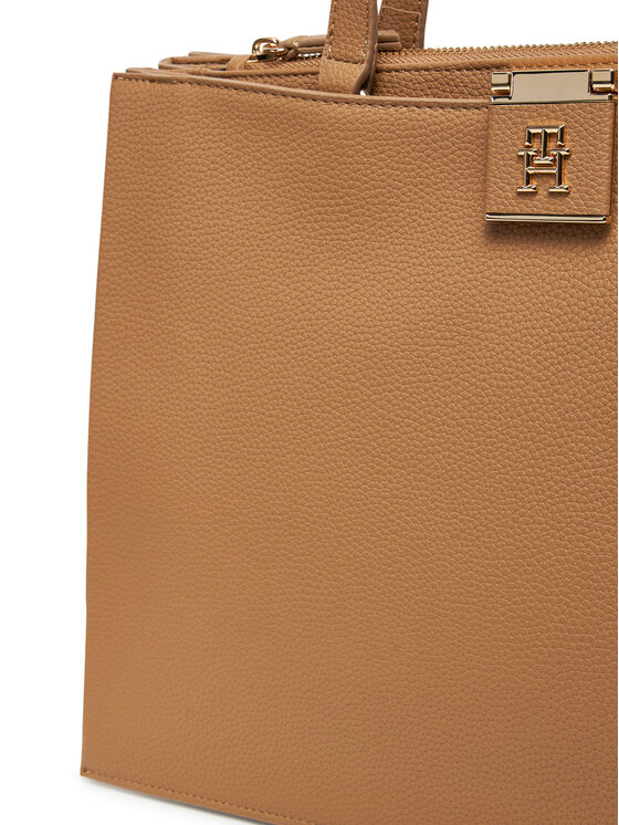 Tommy Hilfiger Tommy Hilfiger Ročna torba Th Her Tote AW0AW17191 Rjava
