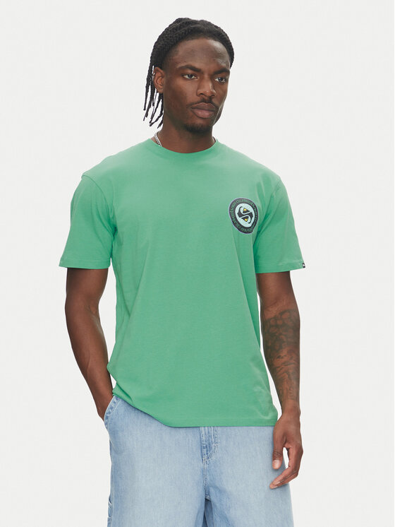 Quiksilver Quiksilver Тишърт Circle Back Ss EQYZT08054 Зелен