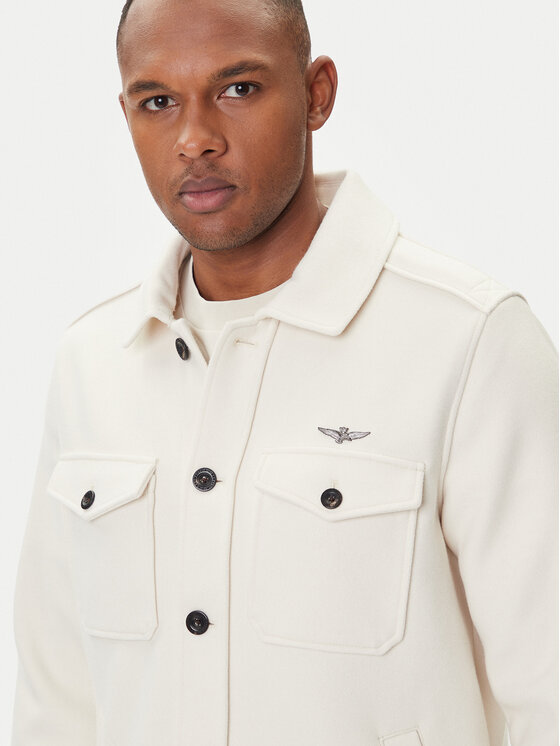 Aeronautica Militare Aeronautica Militare Prijelazna jakna 252AC0035UL00902 Écru Regular Fit