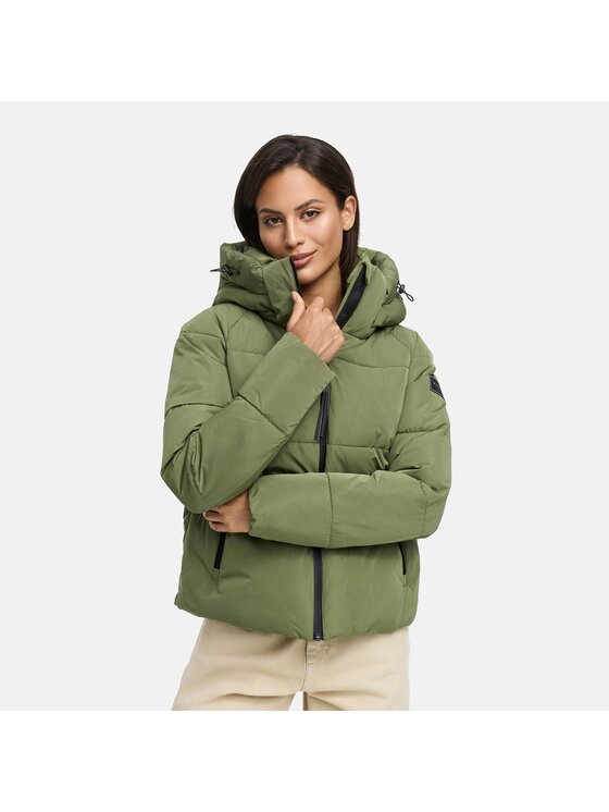 Navahoo Navahoo Kurtka zimowa Frostherz Zielony Regular Fit