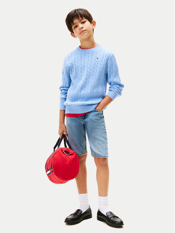 Tommy Hilfiger Tommy Hilfiger Džemper KB0KB09753 Svijetloplava Regular Fit