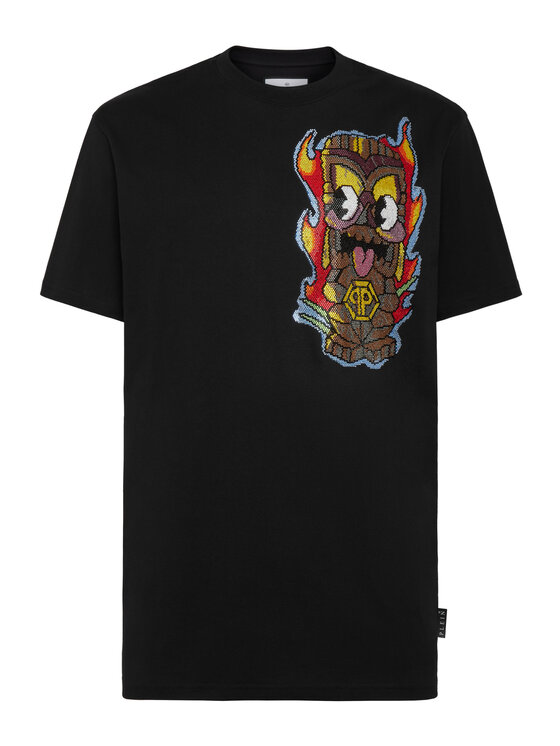 PHILIPP PLEIN PHILIPP PLEIN T-Shirt 1143 Czarny Regular Fit