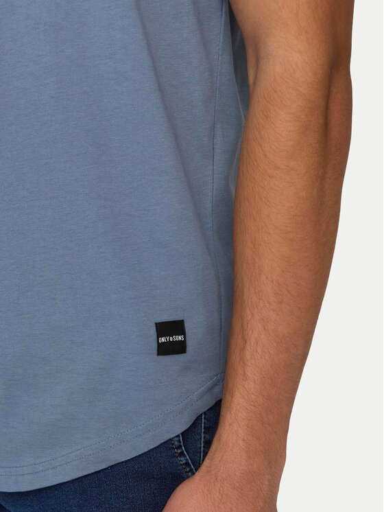 Only & Sons Only & Sons Marškinėliai Matt 22002973 Mėlyna Regular Fit