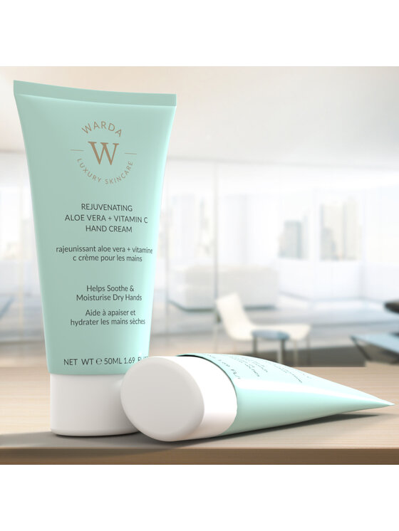 Warda Skincare Warda Skincare Odmładzający krem do rąk Aloe Vera + Witamina C Krem do rąk