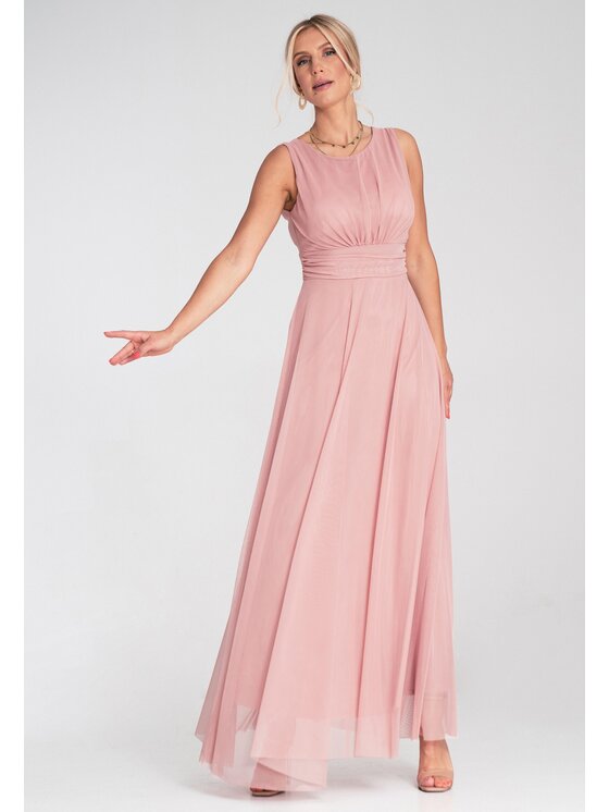 FIGL FIGL Koktejlové šaty M1205 Ružová Flared Fit