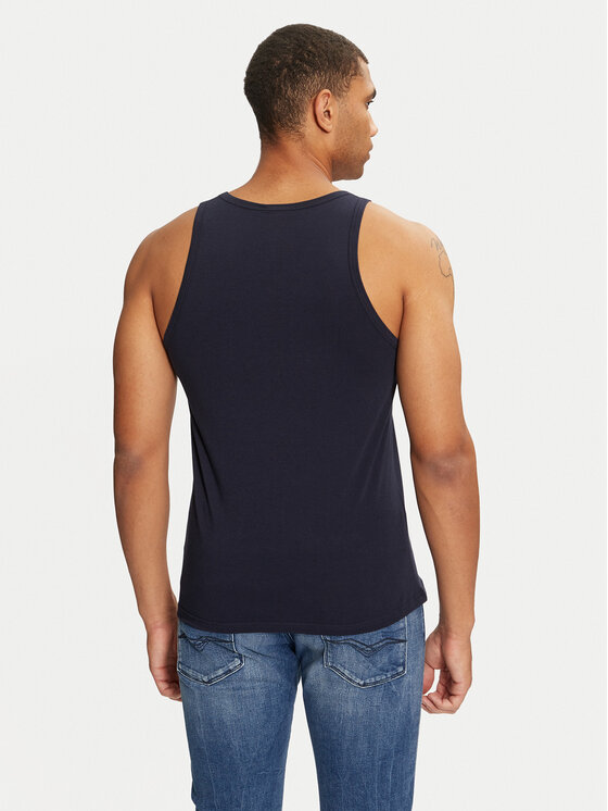 Versace Versace Tank top AUU01012 1A1001 Granatowy Regular Fit