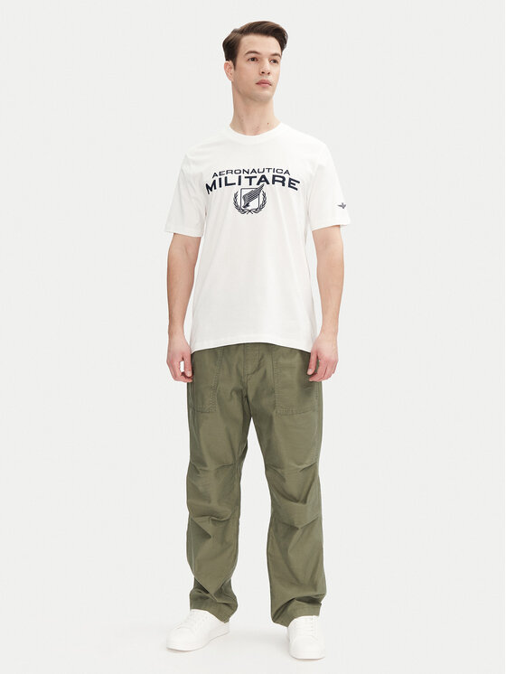 Aeronautica Militare Aeronautica Militare T-Shirt 251TS2379J674 Λευκό Regular Fit