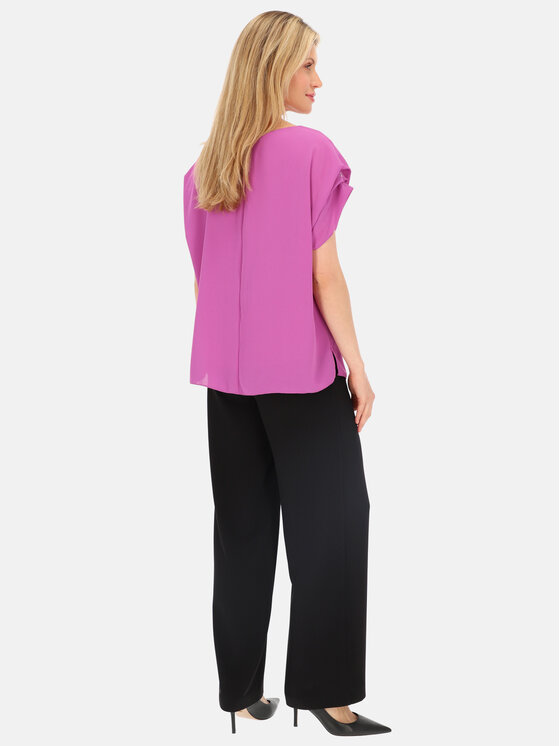 Potis & Verso Potis & Verso Bluzka Zoel Fioletowy Regular Fit