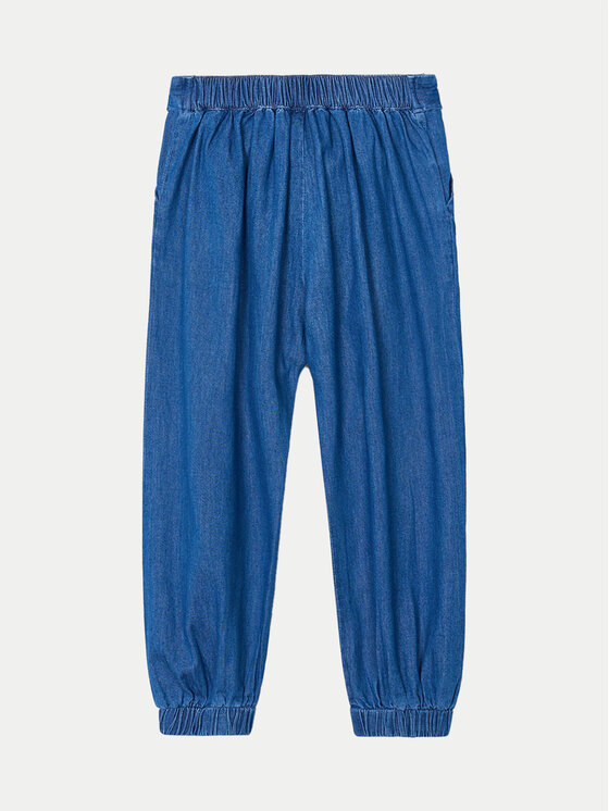 Mayoral Mayoral Kalhoty z materiálu 3556 Tmavomodrá Relaxed Fit
