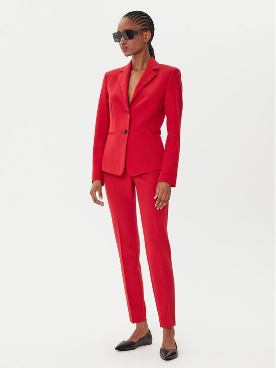 HUGO HUGO Riidest püksid Hagonia-1 50539991 Punane Slim Fit