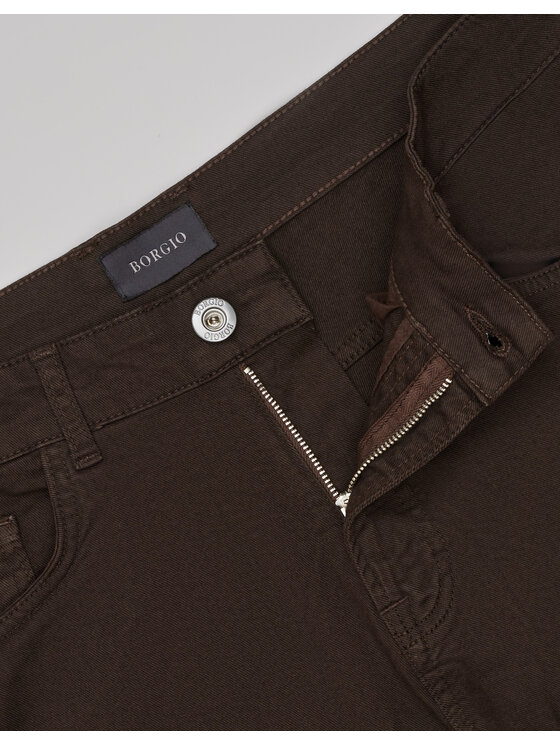 Borgio Borgio Jeansy GAGLIATO_BR Brązowy Classic Fit
