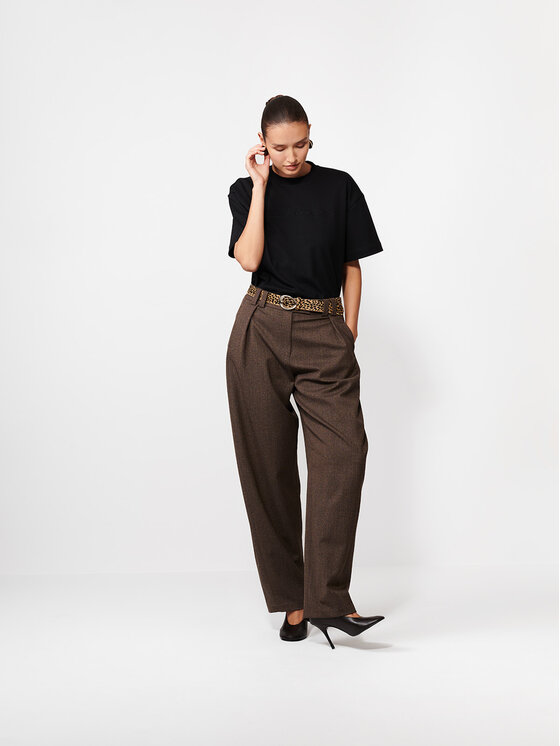 La Mania La Mania T-shirt MARLO Nero Basic Fit