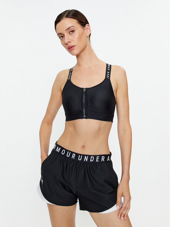 Under Armour Sporta krūšturis Ua Infinity High Bra Zip 1373860 Melns Fitted Fit