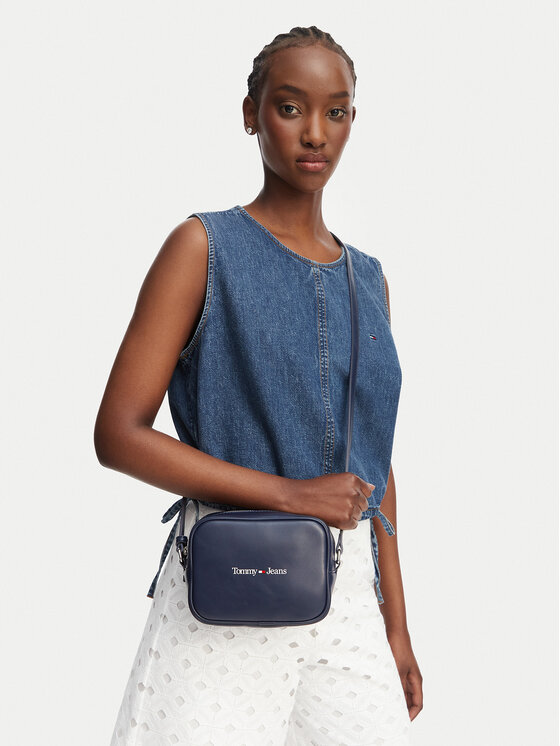 Tommy Jeans Geantă Camera Bag AW0AW15029 Bleumarin