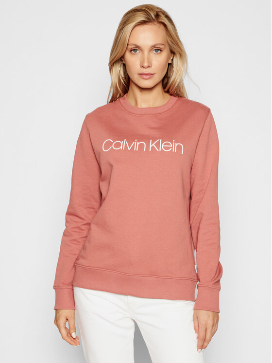 Calvin Klein Calvin Klein Bluza Core Logo Ls K20K202157 Różowy Regular Fit