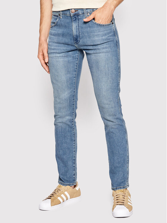 Wrangler Wrangler Jeans Larston W18SYJ38R 112145874 Blu Slim Tapered Fit