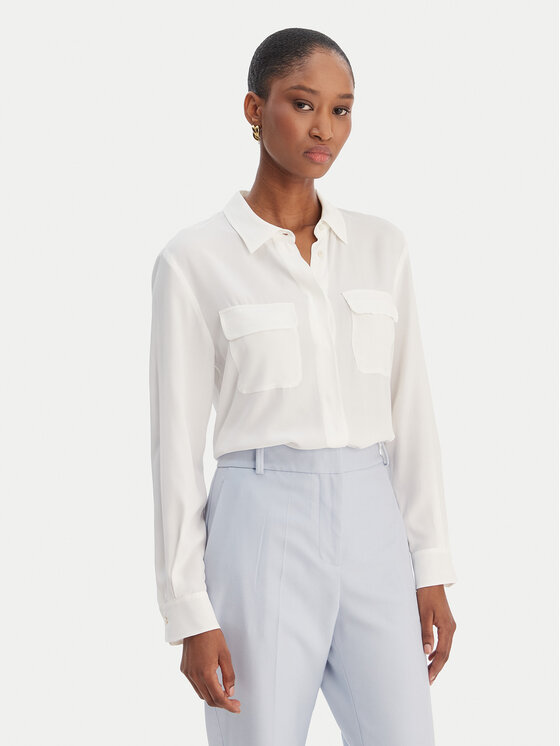 Marella Marella Camicia Febe 2613111051 Bianco Regular Fit