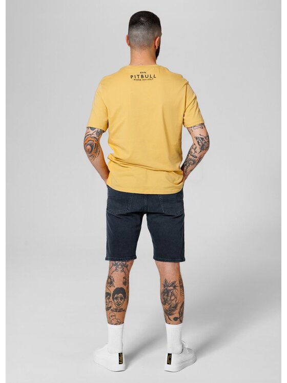 PITBULL PITBULL Szorty jeansowe Dark Wash Highlander Granatowy Regular Fit