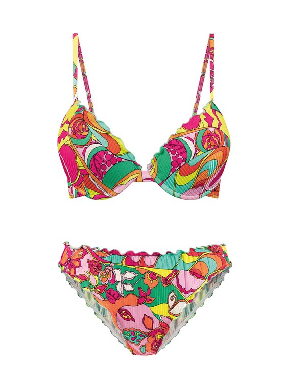 Miss Lou Miss Lou Bikini ML050 Kolorowy