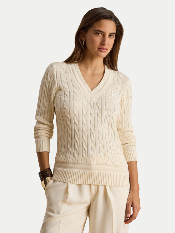 LAUREN RALPH LAUREN Pulover 200888795011 Crem Relaxed Fit