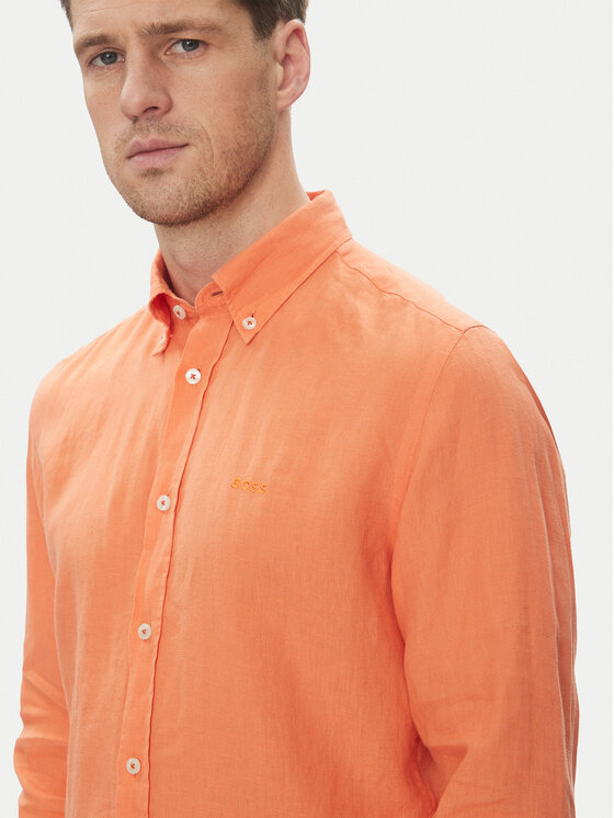 BOSS BOSS Cămașă H-Roan-Bd-E-C1-243 50520283 Portocaliu Slim Fit