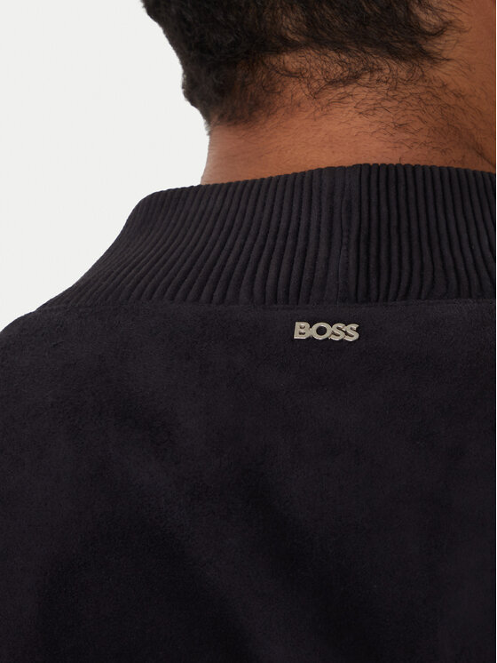 BOSS BOSS Bőrkabát H-Muller 50543213 Sötétkék Regular Fit