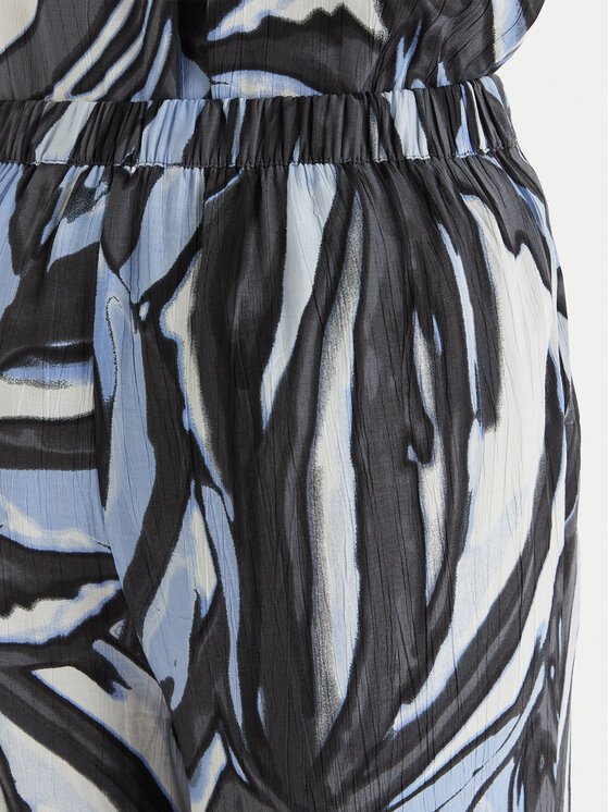 Vero Moda Vero Moda Kalhoty z materiálu Vera 10338759 Modrá Wide Leg