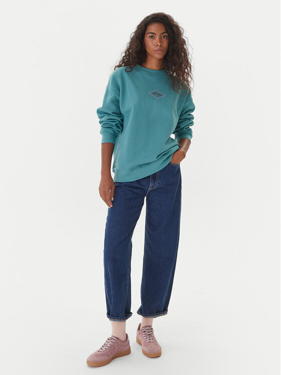 Quiksilver Quiksilver Світшот EQWFT03188 Зелений Oversize