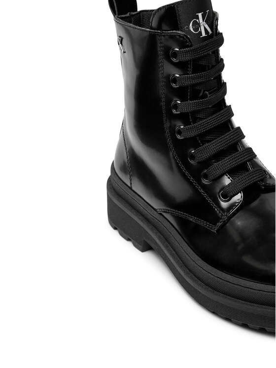 Calvin Klein Jeans Calvin Klein Jeans Trapery Lace-Up Bootie V4A5-81031-1453 S Czarny