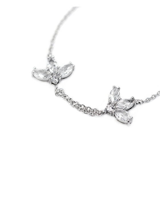 Leis Leis Bracciale Fiore Placcatura in argento rodiato