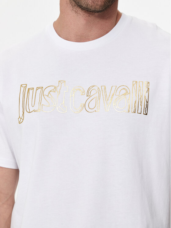 Just Cavalli Just Cavalli T-Shirt 76OAHG15 Weiß Regular Fit