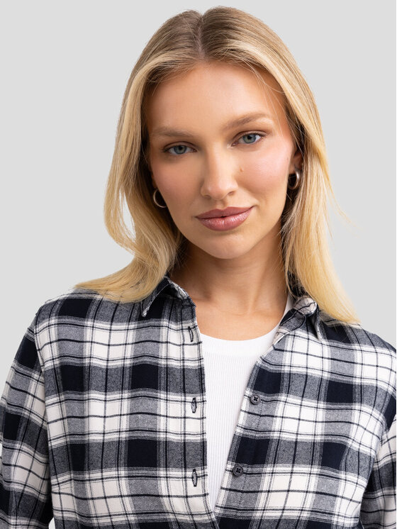 BIG STAR BIG STAR Koszula PETRINI_906_140 Czarny Classic Fit