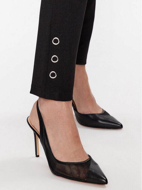 Guess Guess Παντελόνι υφασμάτινο Claudia W3YB04 KBJP2 Μαύρο Slim Fit