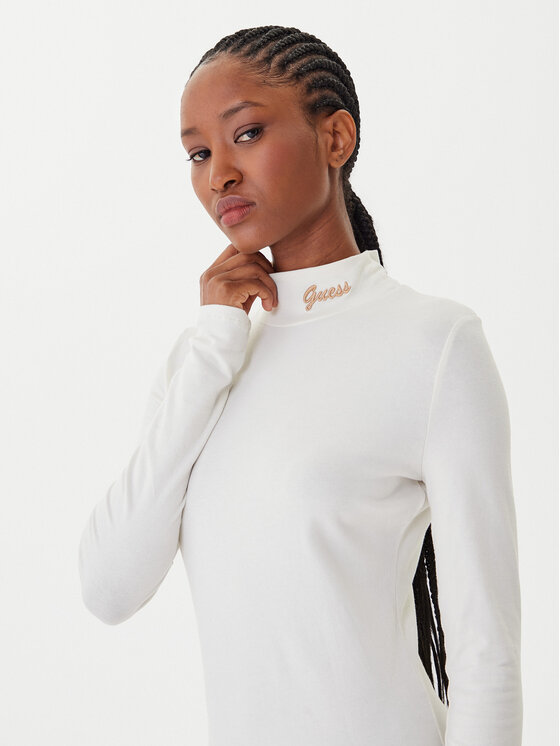 Guess Guess Vsakodnevna obleka V5BK04 KCBF1 Écru Slim Fit