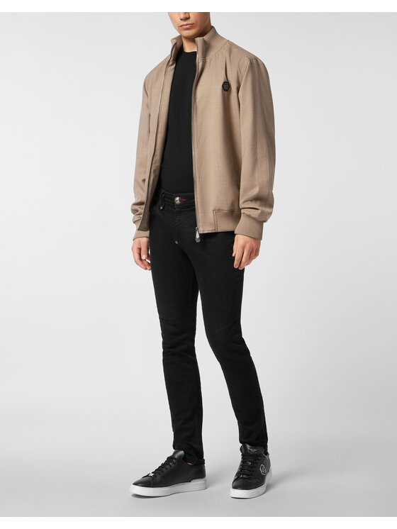 PHILIPP PLEIN PHILIPP PLEIN Kurtka puchowa 24507 Beżowy Regular Fit