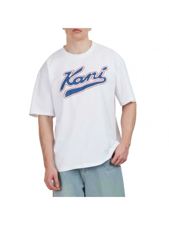 Karl Kani Karl Kani T-shirt VARSITY PRINT T-SHIRT Bianco Regular Fit