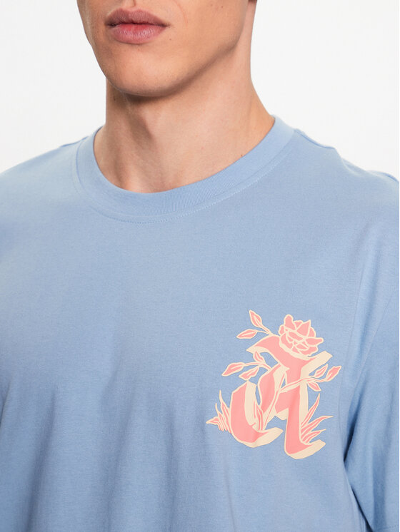 adidas adidas T-krekls Graphic Glide T-Shirt IC5750 Gaiši zils Loose Fit