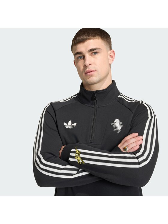 adidas adidas Bluza Juventus FC Originals Half Zip Czarny Regular Fit