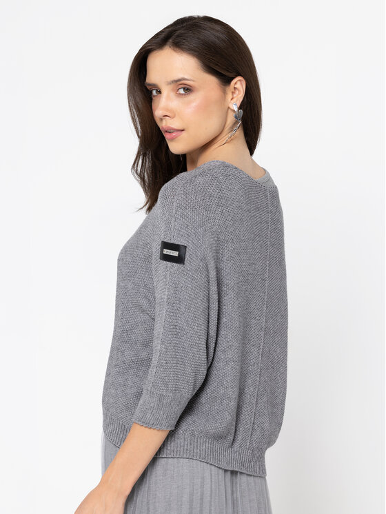 Miss LK Miss LK Sukienka codzienna MISSLKSS Szary Loose Fit
