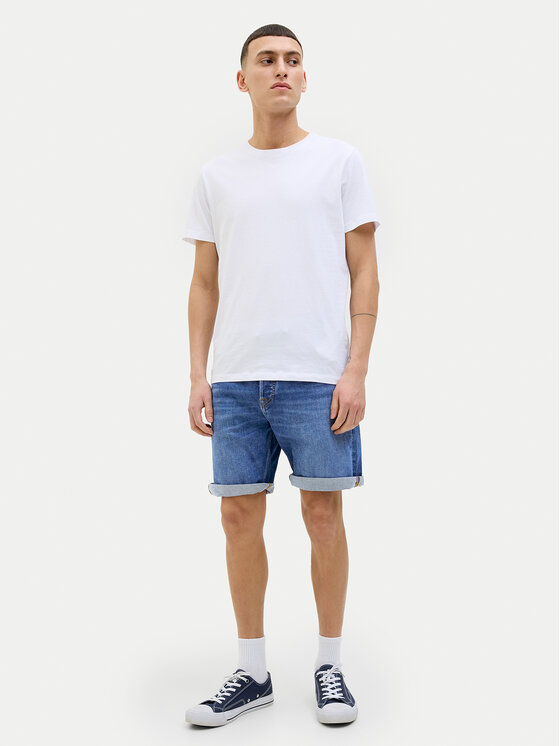 Jack & Jones Jack & Jones Džínsové šortky Rick 12269612 Modrá Regular Fit