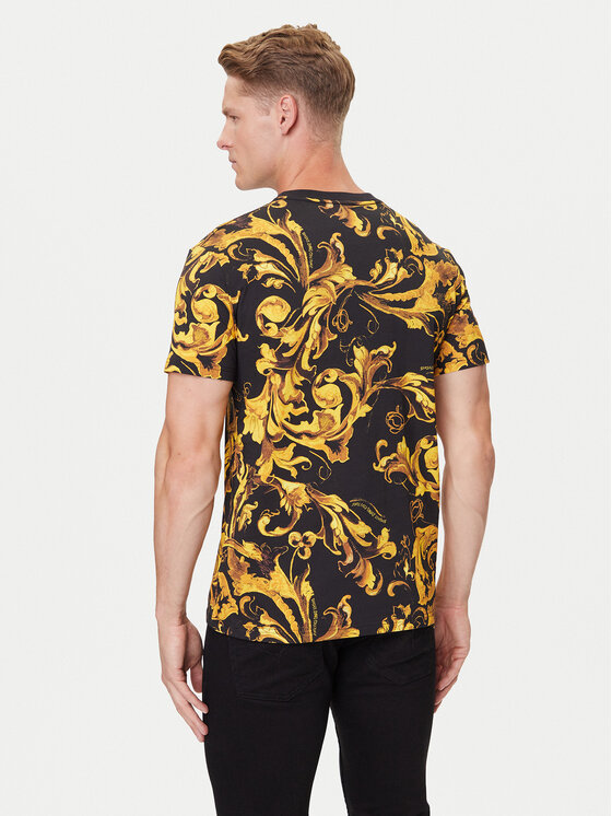 Versace Jeans Couture Versace Jeans Couture T-Shirt 79GAH6S0 JS515 Czarny Regular Fit